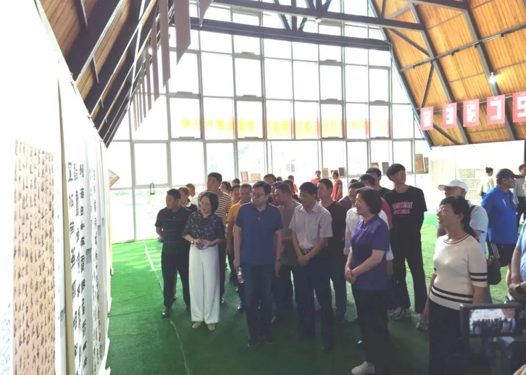 首届长三角“美丽乡村”书法大赛作品展在长丰马郢开幕(图4)