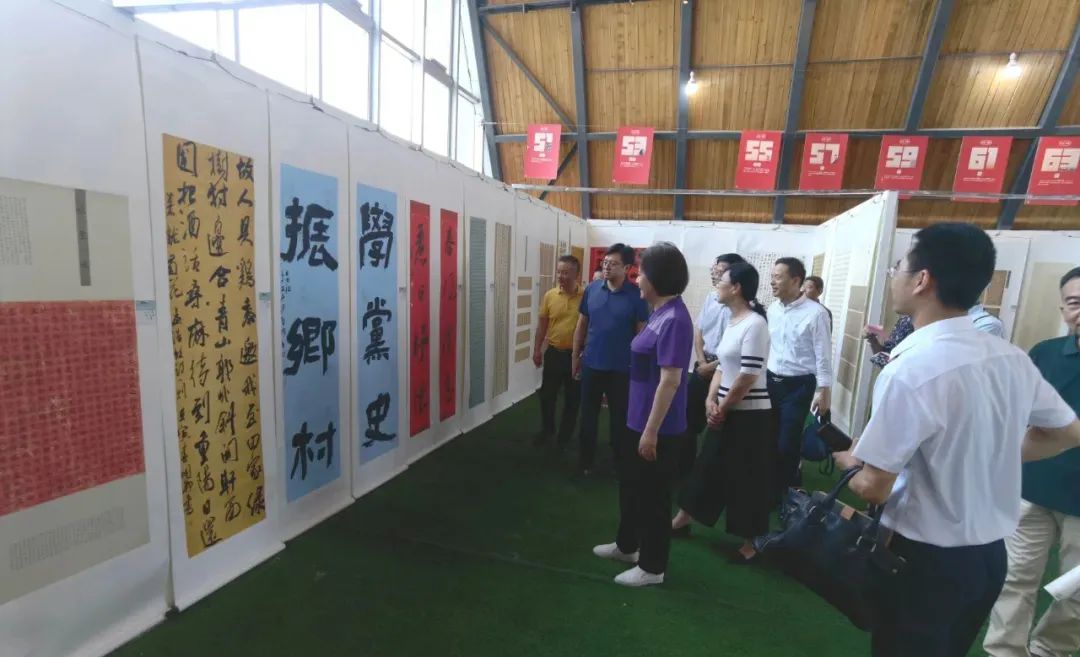 首届长三角“美丽乡村”书法大赛作品展在长丰马郢开幕(图5)