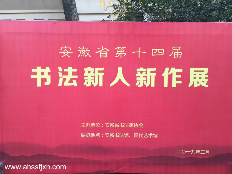 安徽省第十四届书法新人新作展在合肥开展(图1)
