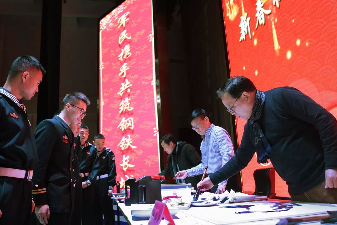 2020年“我们的中国梦”—文化进万家暨送“文化年货”系列活动｜省文联文艺志愿服务书画小分队走进军营(图7)