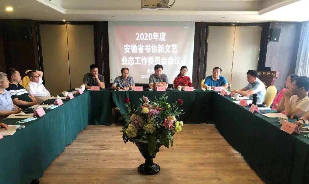 省书协新文艺业态工作委员会工作会议在池州召开(图3)
