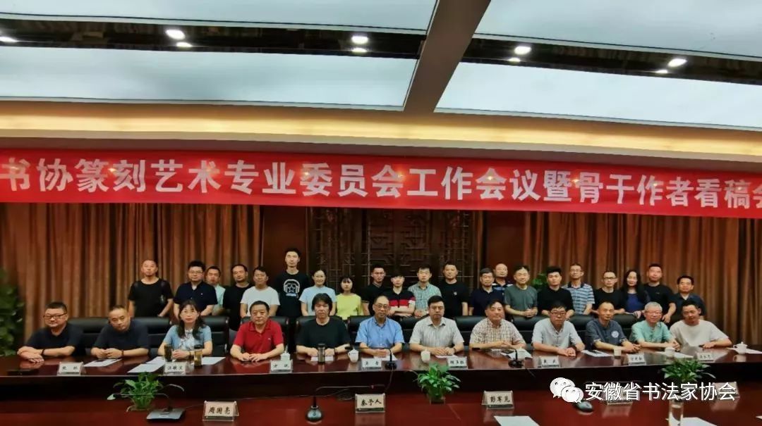 省书协篆刻艺术专业委员会工作会议暨骨干作者看稿会在肥召开(图1)