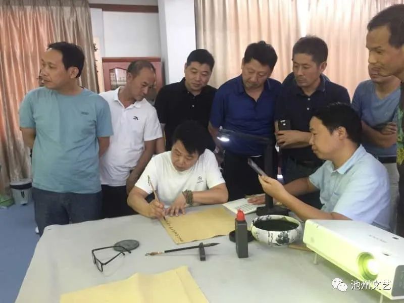 池州市书协行草书培训在池口小学开班(图9) 池州市书协行草书培训在池口小学开班(图9)