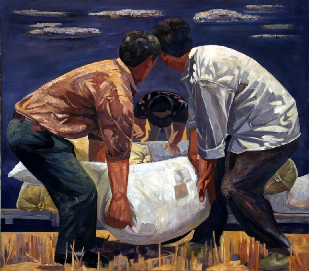 Compress_刘伟《麦收时节》,油画,150cmx170cm,15955259126.jpg 图片