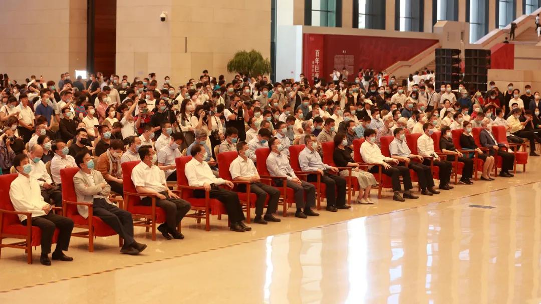 以党史感悟初心，以笔墨渲染时代 ——“伟业：庆祝中国共产党成立100周年书法大展”在北京开幕(图5)