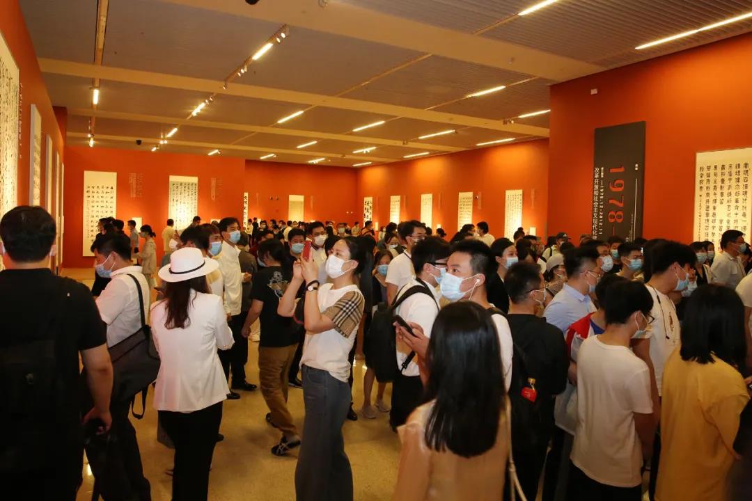 以党史感悟初心，以笔墨渲染时代 ——“伟业：庆祝中国共产党成立100周年书法大展”在北京开幕(图16)