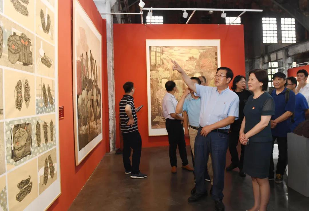 庆祝中国共产党成立100周年｜ “文艺心向党”——安徽省书法美术摄影作品展在合肥开幕(图11)