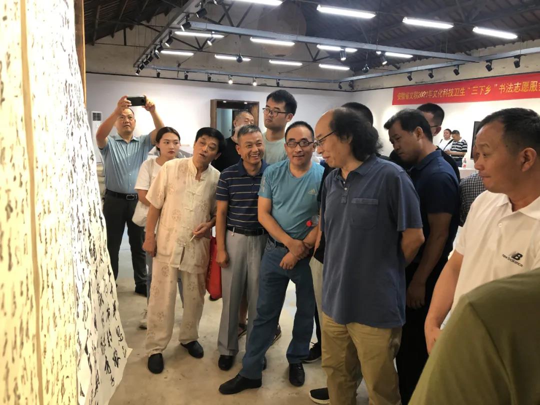 安徽省文联书法小分队走进肥东六家畈开展文艺志愿服务(图7)