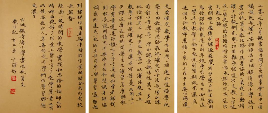 “小康路上的足音” 安徽省百名书家书写扶贫干部日记作品展移师阜阳巡展(图43) 图片