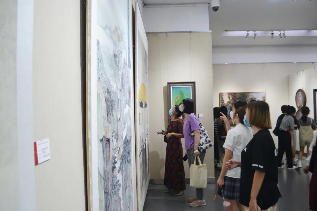 安徽省社科界庆祝建党百年书画展开幕(图8)