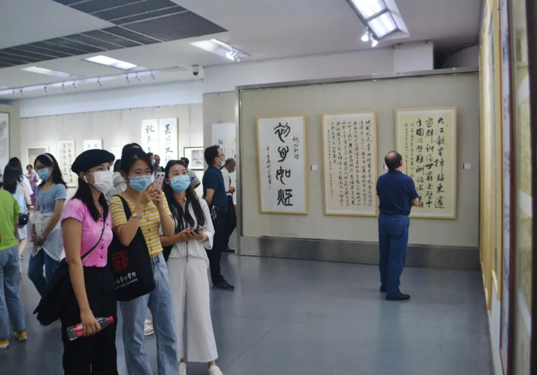 安徽省社科界庆祝建党百年书画展开幕(图10)