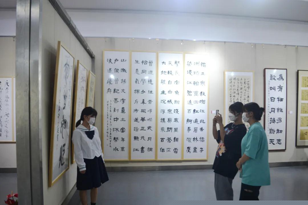 安徽省社科界庆祝建党百年书画展开幕(图13)