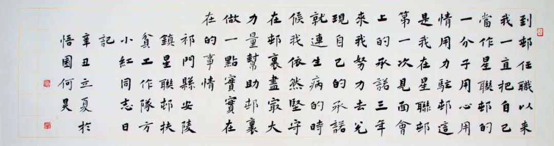 “小康路上的足音”安徽省百名书家书写扶贫干部日记作品展 | 作品欣赏(二)(图22) 图片