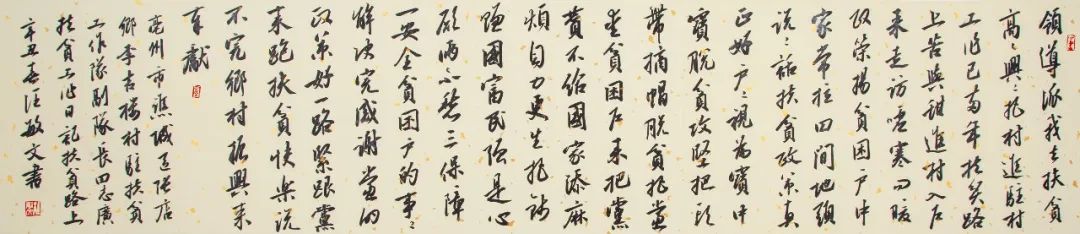 “小康路上的足音”安徽省百名书家书写扶贫干部日记作品展 | 作品欣赏(二)(图24) 图片