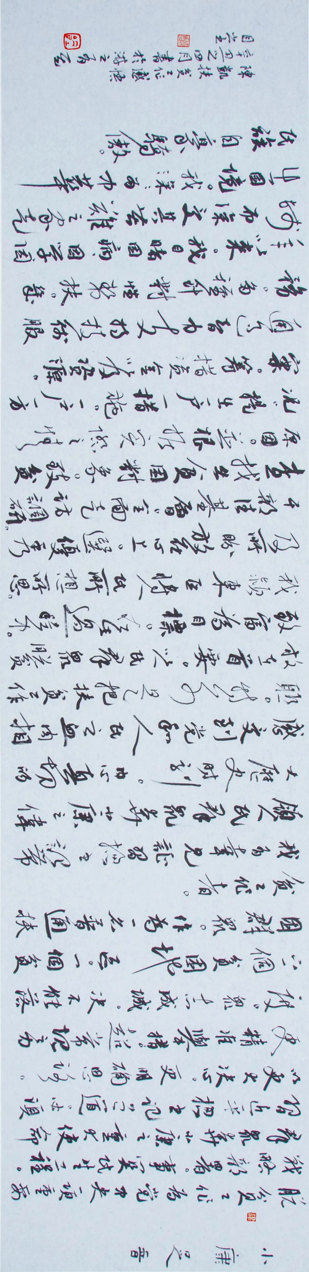 “小康路上的足音”安徽省百名书家书写扶贫干部日记作品展 | 作品欣赏(二)(图38) 图片