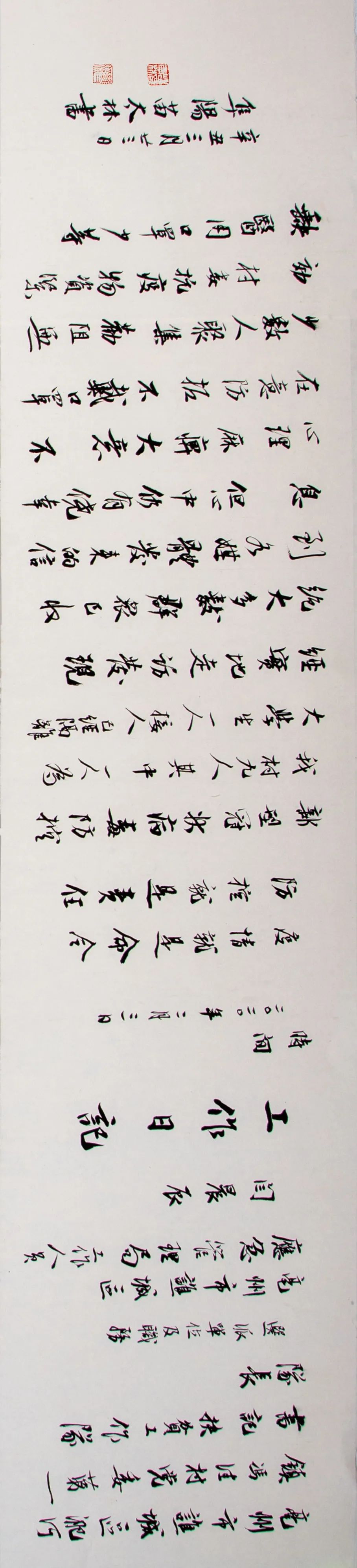 “小康路上的足音”安徽省百名书家书写扶贫干部日记作品展 | 作品欣赏(二)(图43) 图片